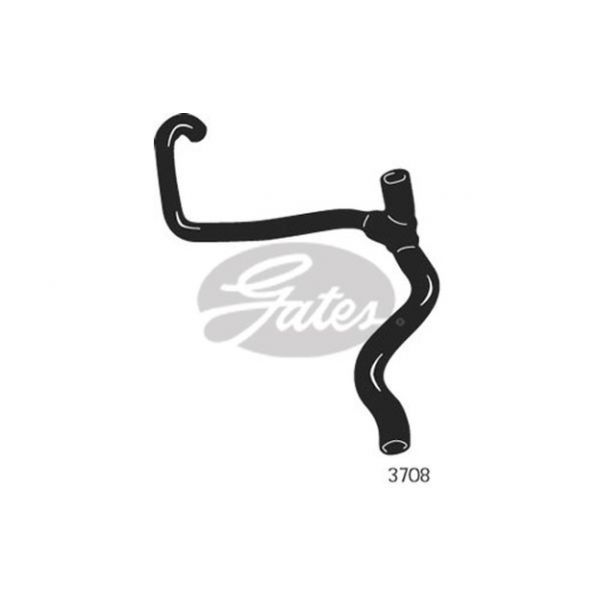Gates 3708 - Tubo flexível do radiador - 5412571020359