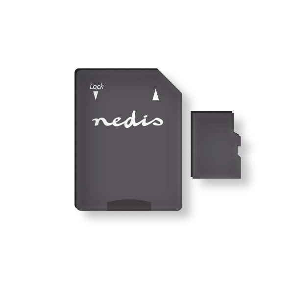 Nedis Cartão de memória microSDXC/SDHC 64GB Classe 10 UHS-I com adaptador Preto - MMSD64100BK