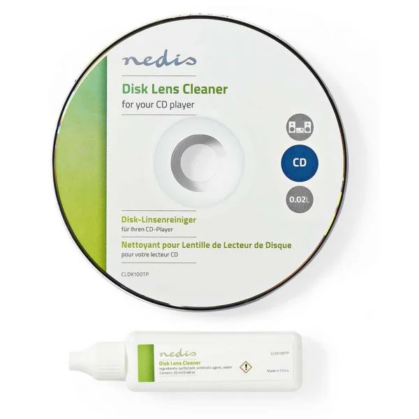 Nedis CD Limpeza p/ Lentes Laser com Instruções Vocais e Liquido - CPHN3103