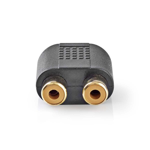 Adapt. de Audio ESTÉREO-3,5mm MACHO-2xRCA Fêmea-pre - CAGP22940BKG