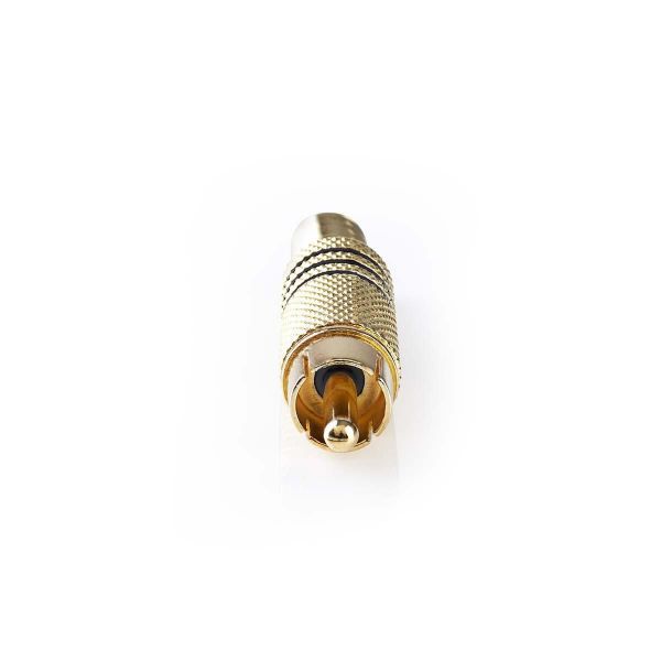 Conetor Rca-rca Macho-banhado a Ouro Preto - CAVC24903BKG