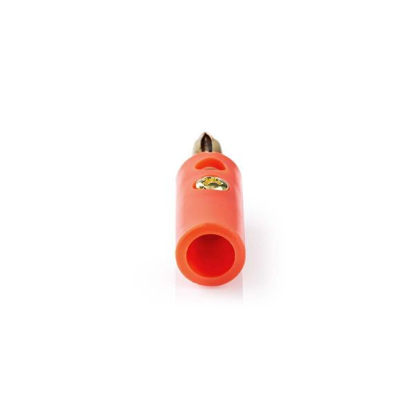Conetor Banana-banana Macho-banhado a Ouro Vermelho - CAVC26900RDG