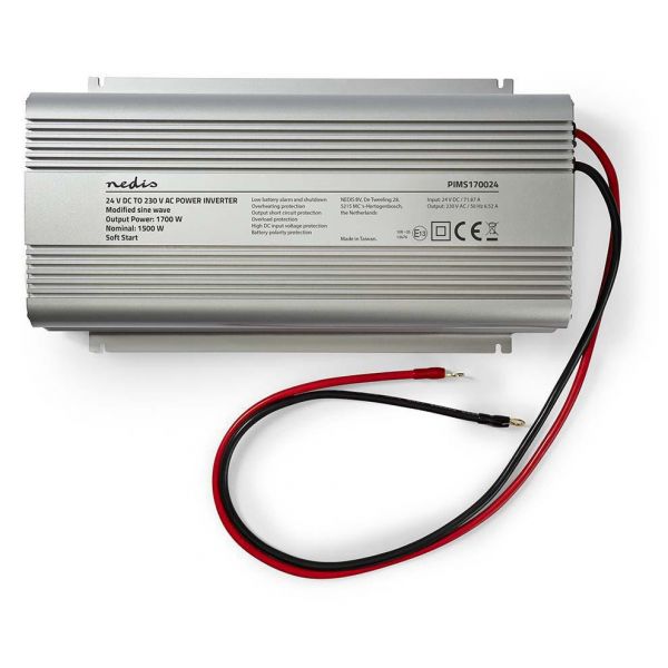 Nedis Conversor 24V 220V 1700W Shuck - HQ-INV1700W/24(F)