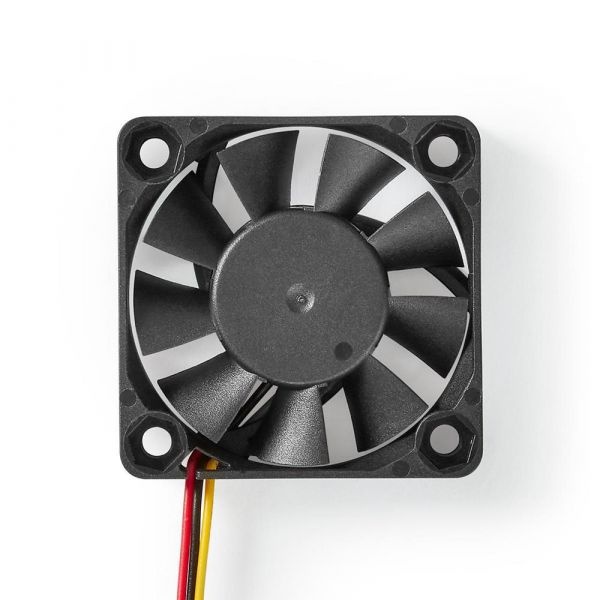 Nedis Ventilador DC DC Tamaño del ventilador: 40 mm 3-pin 27.9 dBA Black DCFAN4010BK