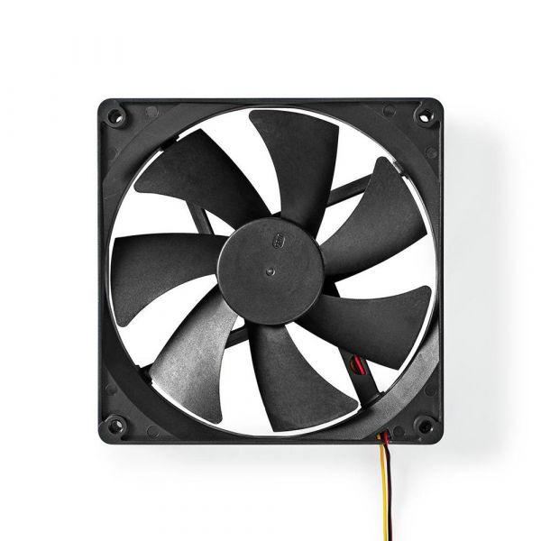 Nedis Ventilador DC DC Tamaño del ventilador: 140 mm 3-pin 24.9 dBA Black DCFAN14025BK