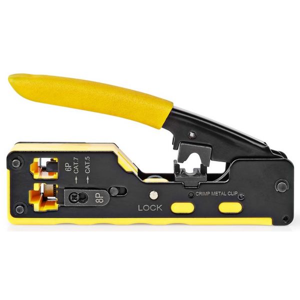 Nedis Alicate de Cravar Fichas RJ12 / RJ45 (CAT5/CAT5e/CAT6/CAT6a/CAT7) - CCGG89510BK