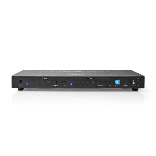 Nedis Comutador de Matriz HDMI 4x2 4K 60Hz Metal