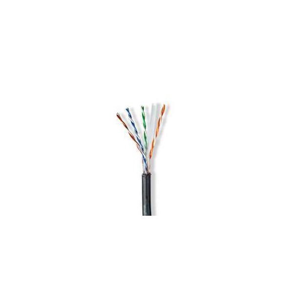 Nedis Cabo de Rede Preto 100 M Cat - CCBG8590BK100S