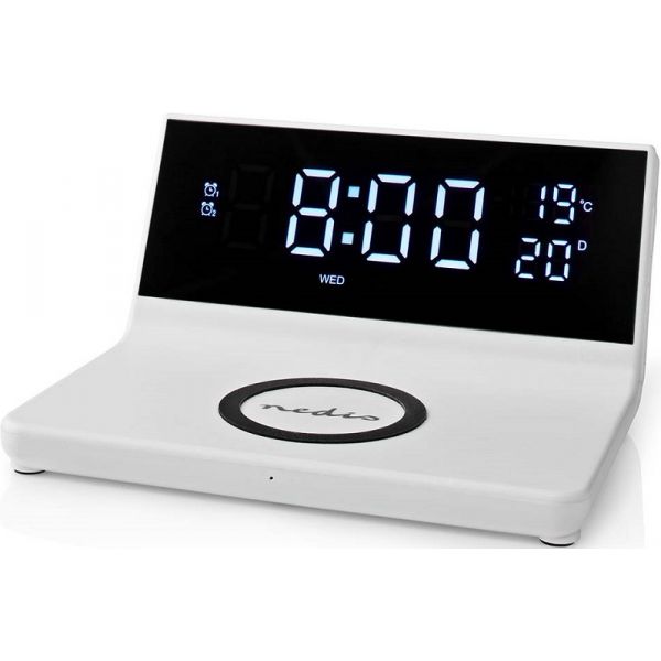 Nedis Despertador Digital Branco - WCACQ20WT