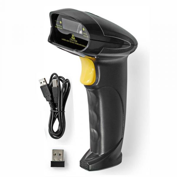 NEDIS BSCNW1D100BK Leitor Barras Laser USB