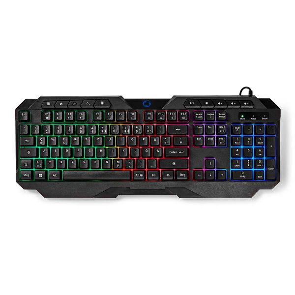 Nedis GKBD110BKDE Membrana Preto Qwertz