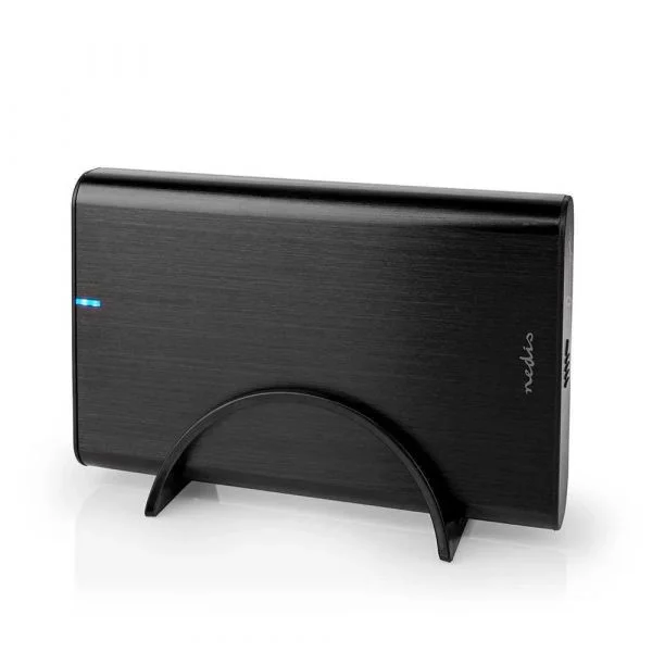 Nedis HDDE35410BK Caixa Externa para Discos Rígidos 3.5" SATA II USB 3.1 Gen1 Black