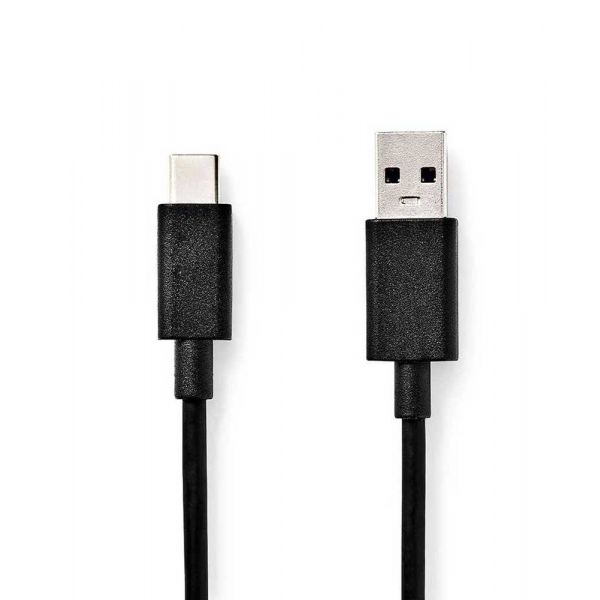 Nedis CCGL61600BK10 Cabo Usb 1 M Usb 3.2 Gen 1 (3.1 Gen 1) Usb a Usb C Preto