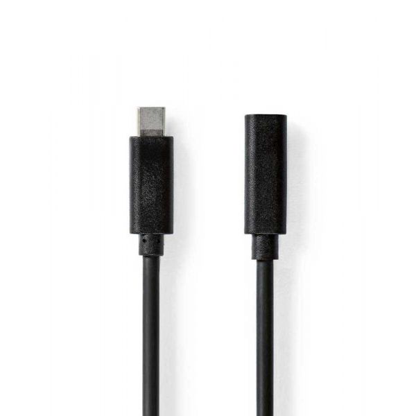 Nedis CCGL64010BK10 Cabo Usb 1m Usb 3.2 Gen 1 (3.1 Gen 1) Usb C Preto