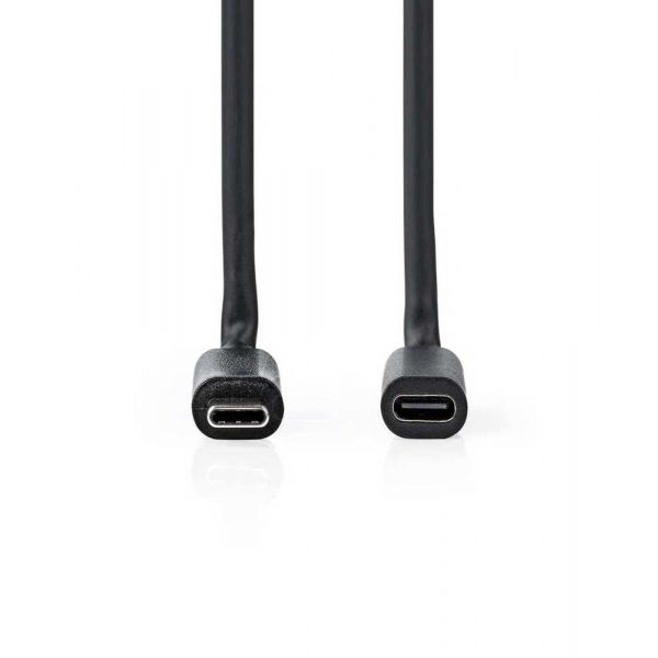 Nedis CCGL64010BK20 Cabo Usb 2m Usb 3.2 Gen 1 (3.1 Gen 1) Usb C Preto
