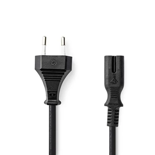 Nedis CEGL11040BK20 Cabo de Alimentação AC Plano IEC-320-C7 2m Preto