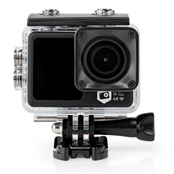 Action Cam Nedis ACAM51BK 4K 30fps com LCD Duplo e WiFi Preto