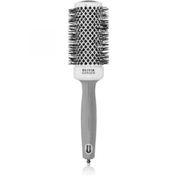 Olivia Garden Expert Shine Wavy Bristles White&grey Escova de Cabelo Prumer 45 mm