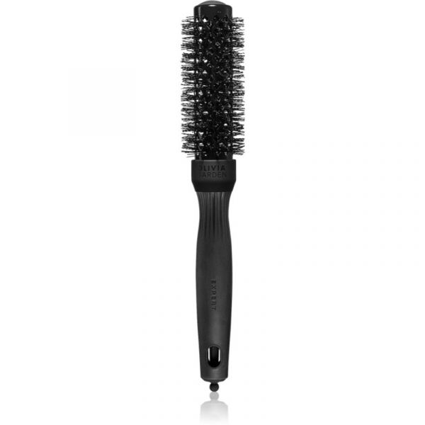 Olivia Garden Black Label Shine Wavy Bristles Escova Redonda para Cabelo Diâmetro 25 mm 1 Unidade