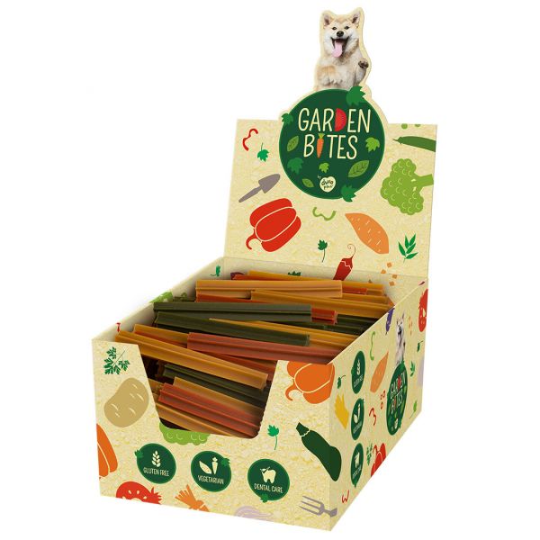 Duvo+ Snacks Vegetarianos Dental Sticks Garden Bites Caixa S