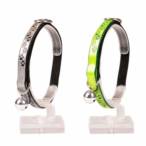 Duvo+ Coleira Refletora Paws em PVC