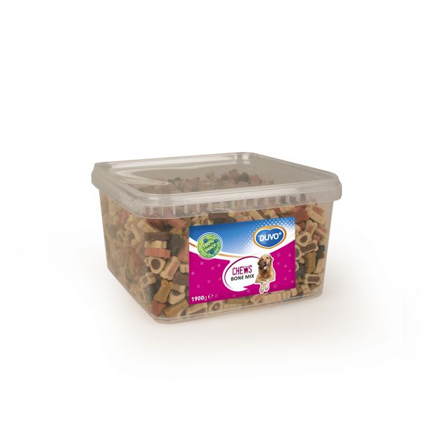 Duvo+ Mix de Mini Ossos Cães Chews 1,9 kg