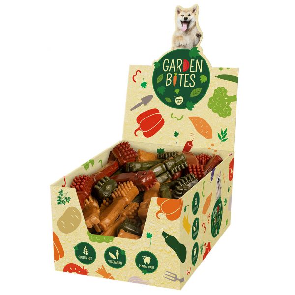 Duvo+ Snacks Vegetarianos Toby Toothbrush Garden Bites Caixa L