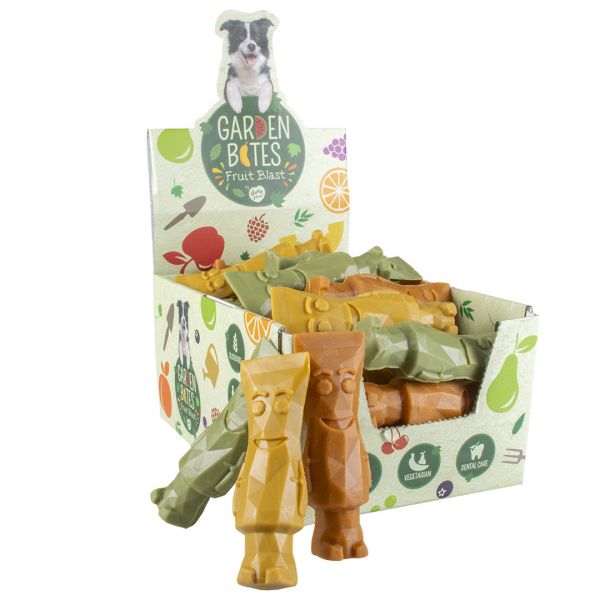 Duvo+ Snacks Vegetarianos Fruity Tonya Toothpaste Garden Bites Caixa L