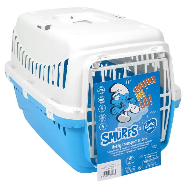 Duvo+ Transportadora Cães & Gatos the Smurfs 46 x 30 x 30 cm