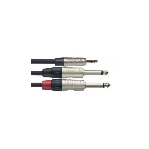 Stagg NYC3/MPS2PR Cabo Jack/Minijack 3m
