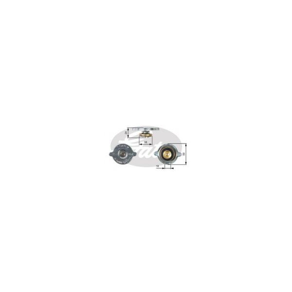 Gates RC115 - Tampa, radiador - 5414465188817