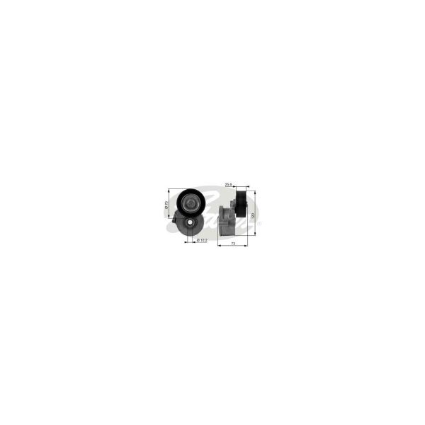 Gates T38237 - Rolo tensor, correia trapezoidal estriada - 5414465396939