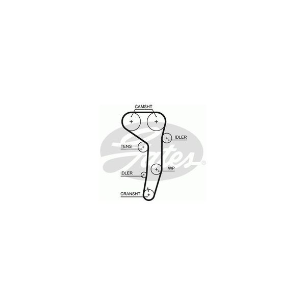 GATES - K025607XS - Jogo de correias dentadas - 5414465980282