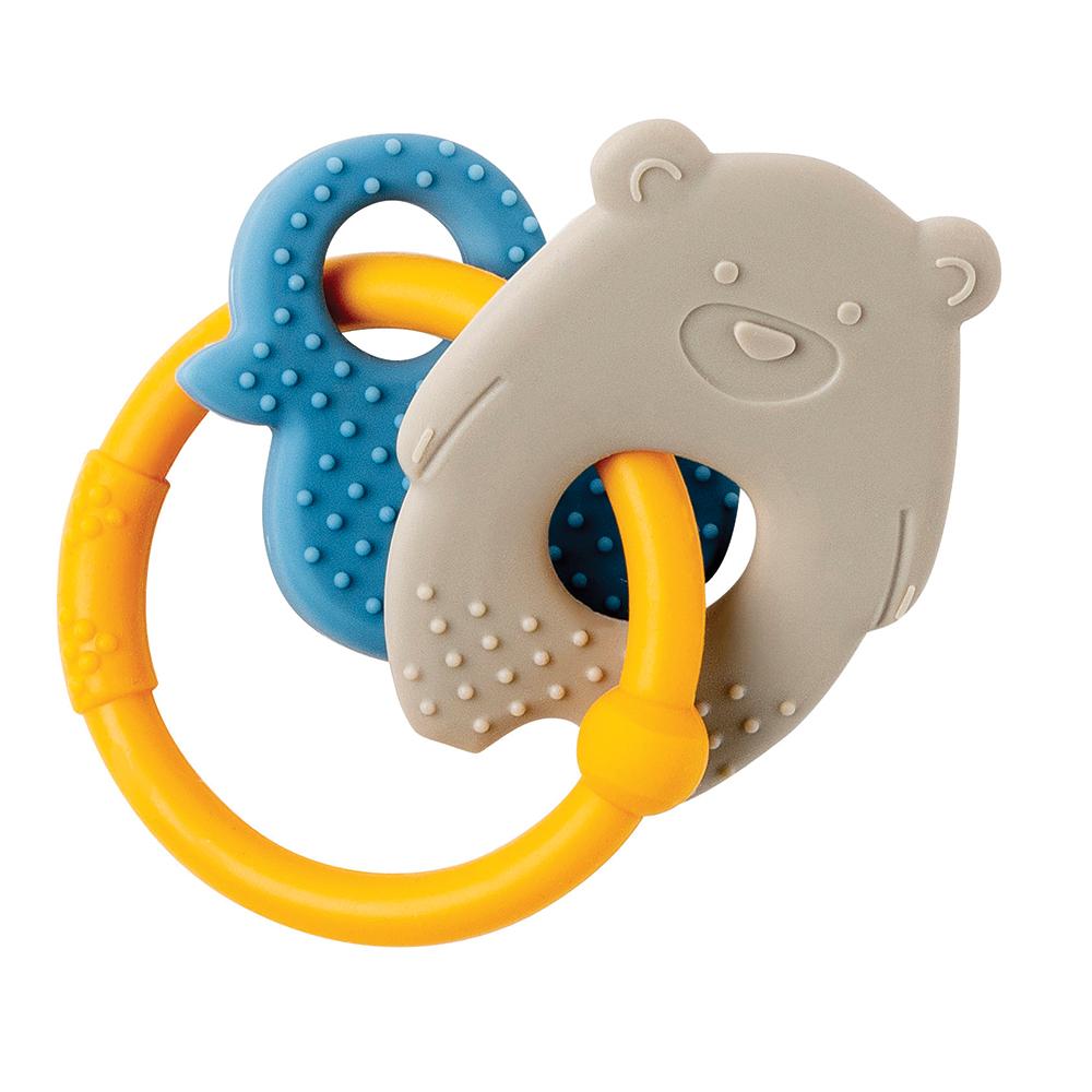 Nattou Roca Silicone Azul e Cinza