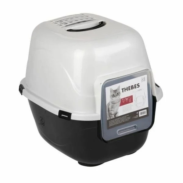 MPETS Gaiola de transporte 62 x 53 x 58 cm Branco/Preto