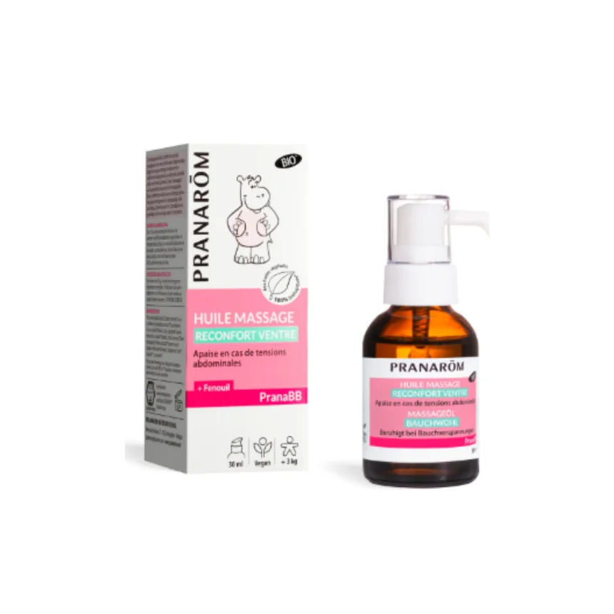 Óleo de massagem Conforto Digestivo PranaBB | 30 ml – Pranarom