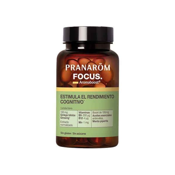 Pranarom Aromaboost Focus Memória e Concentração 60 Cápsulas