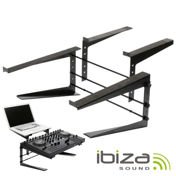 IBIZA Suporte Duplo P/ Dj Ajustável - SLAP190