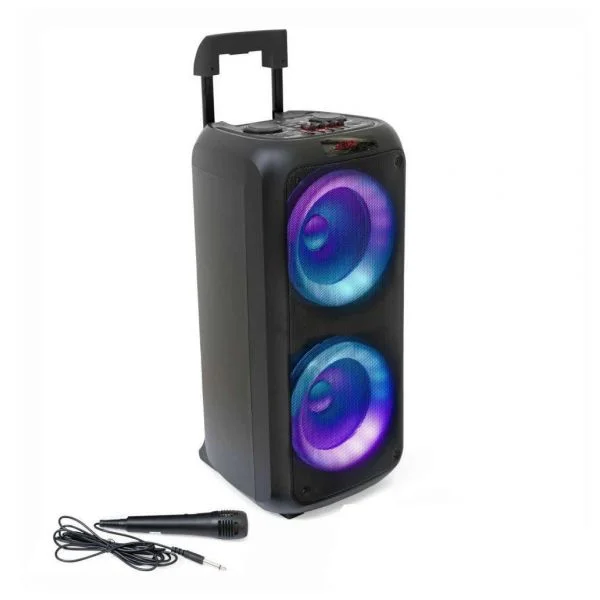 Ibiza VENUS600 Coluna Amplificada 2X8" USB/SD/AUX/BT LED TWS