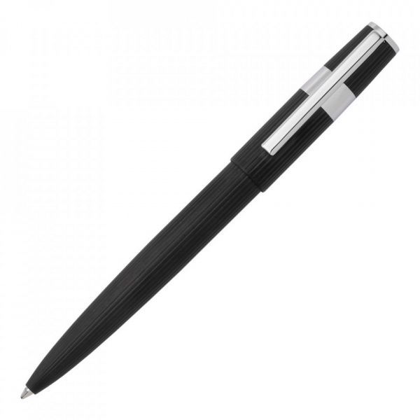 Hugo Boss Esferográfica Gear Pinstripe Preto Tinta Azul - HSV2854A