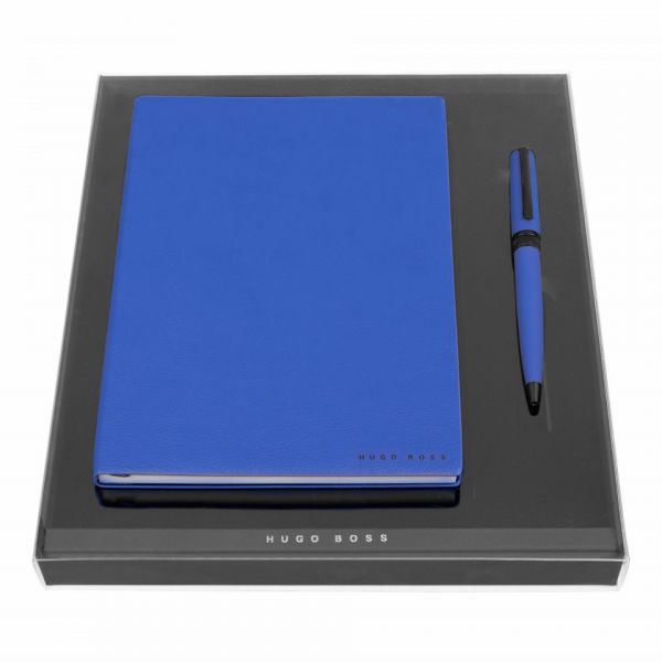 Hugo Boss Conjunto Bloco notas & Esferográfica Azul Tinta Azul - HPBN121L