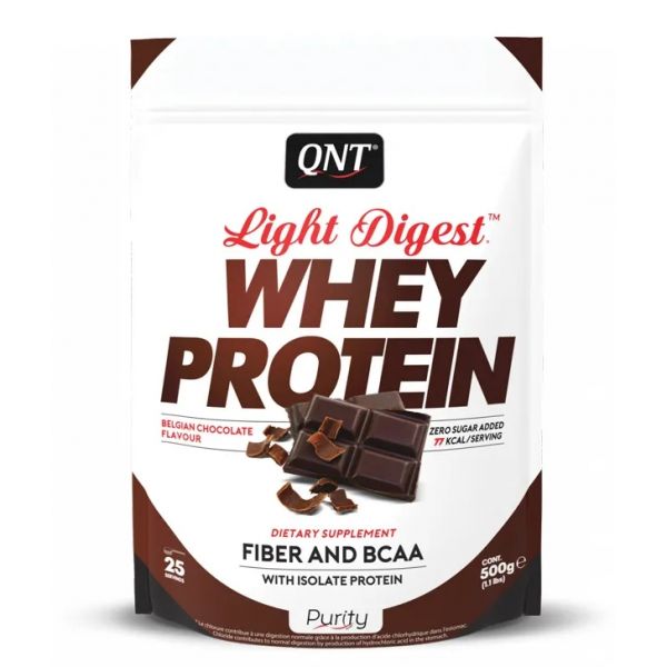 QNT Sport Light Digest Whey Protein 500g Chocolate Belga