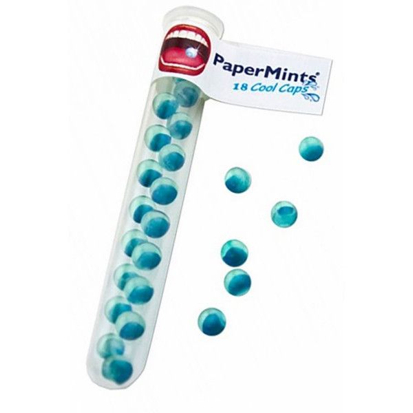 PaperMints Cool Caps sem Açúcar Tub' 18 Balas