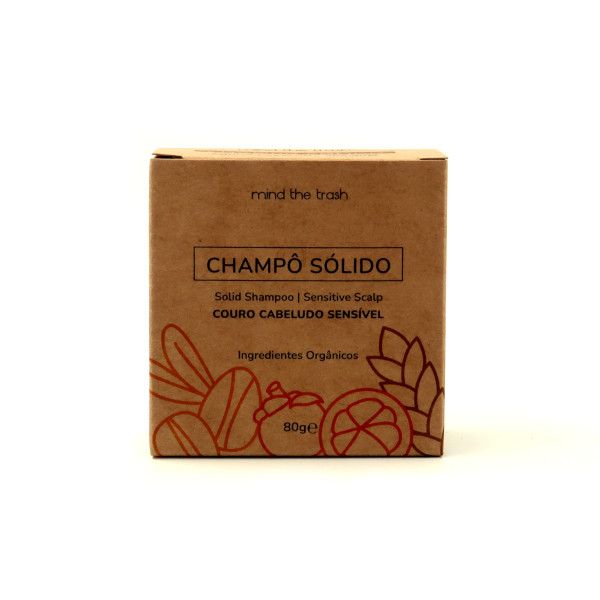 Mind The Trash Shampoo Sólido para Couro Cabeludo Sensível 80g