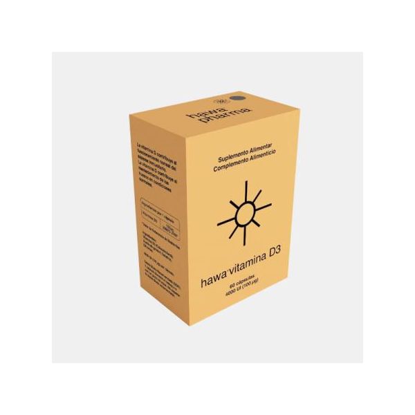 Hawa Vitamina D3 4000UI 60 Cápsulas