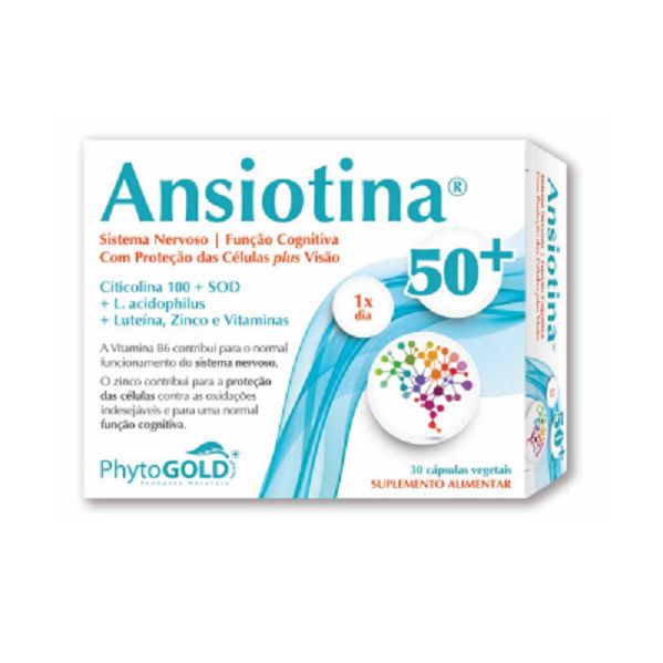 Phytogold Ansiotina Sistema Nervoso 50+ 30 Cápsulas