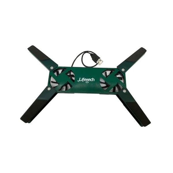 LIFETECH BASE P PORTATIL STAND USB FAN GREEN 10 15.6