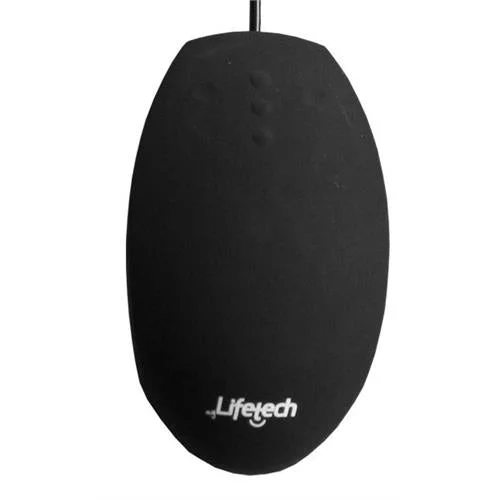 LIFETECH MOUSE SILICONE HIGIENIZÁVEL LAVÁVEL USB PRETO