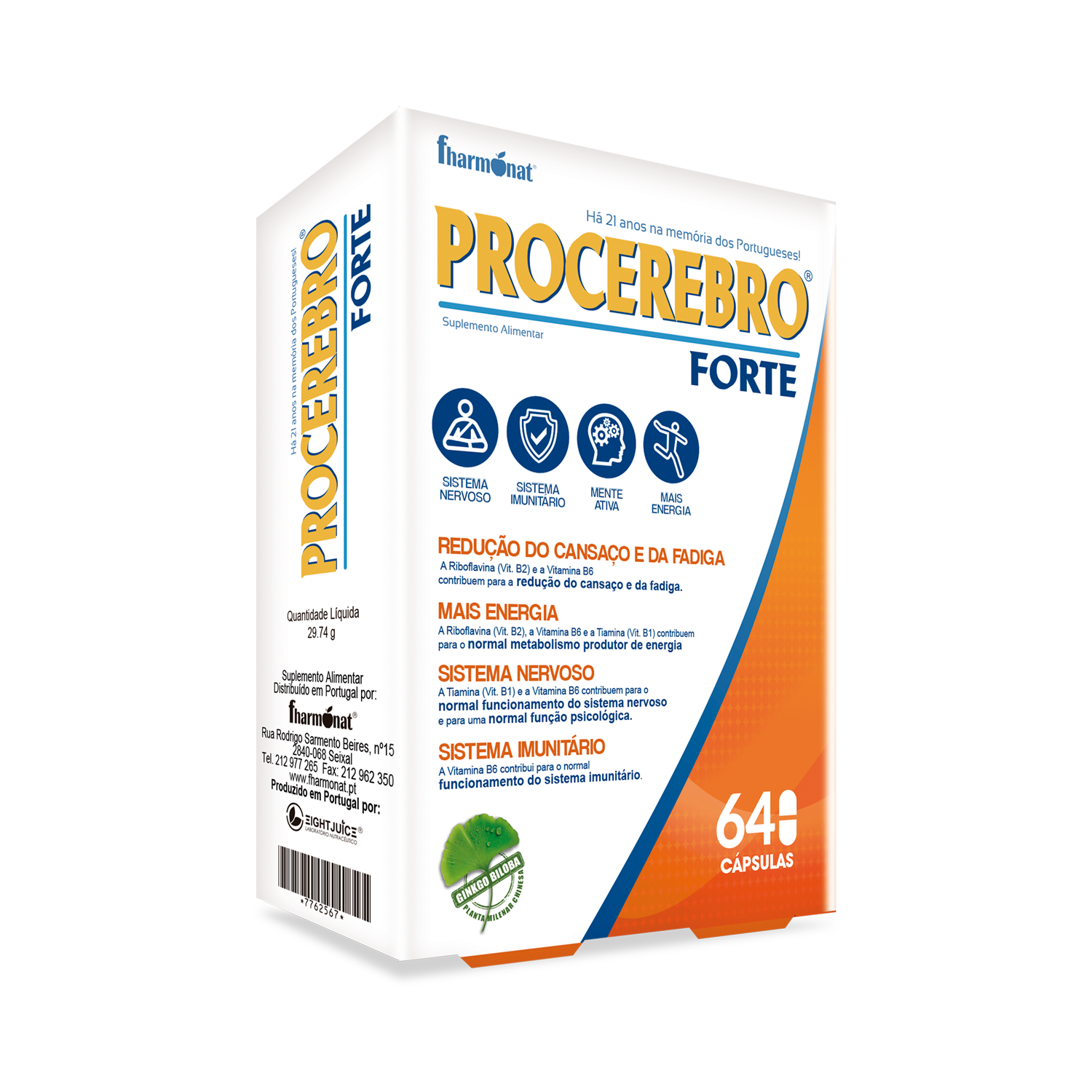 Fharmonat Procerebro Forte 64 Cápsulas