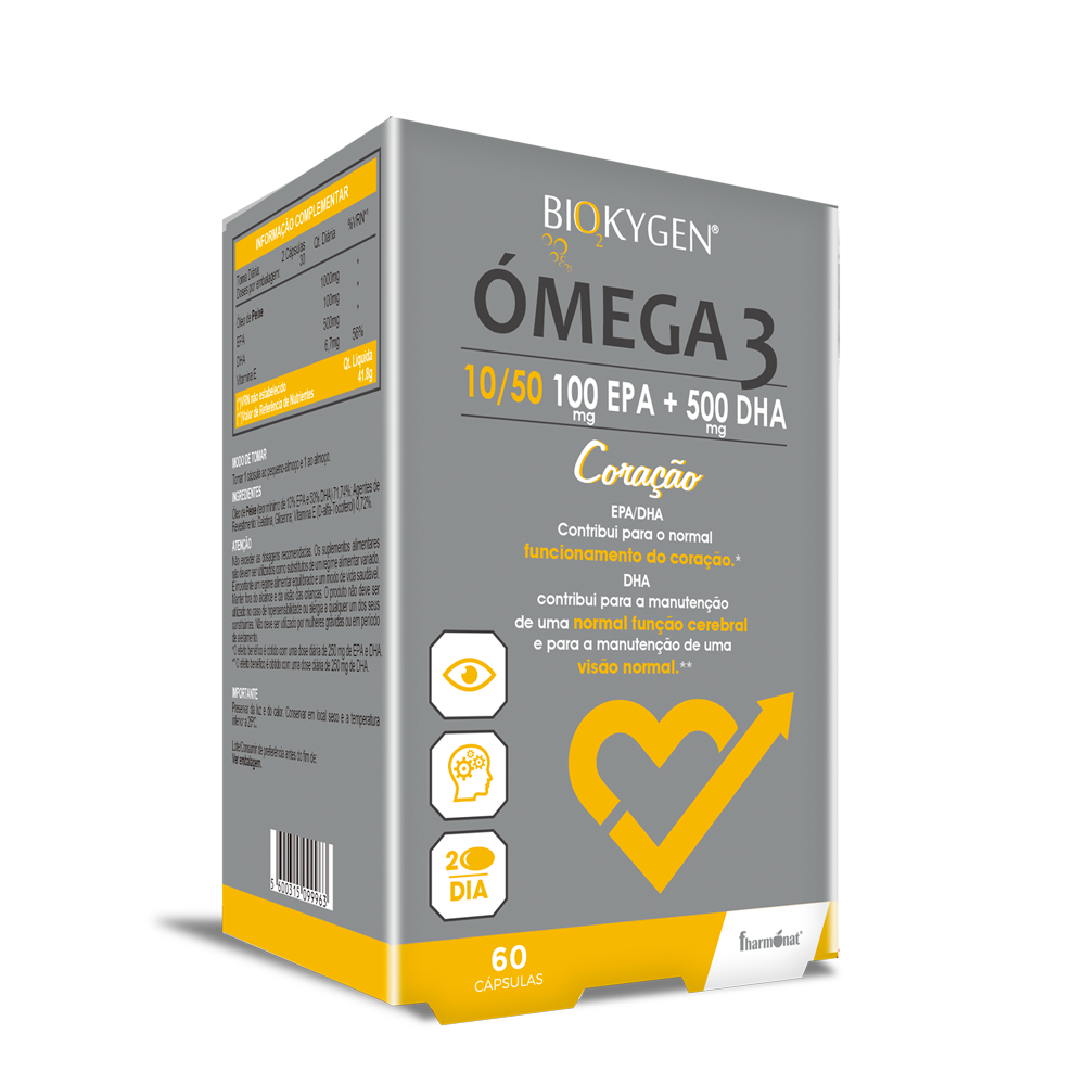 Fharmonat Biokygen Omega 3 EPA/DHA 60 Cápsulas